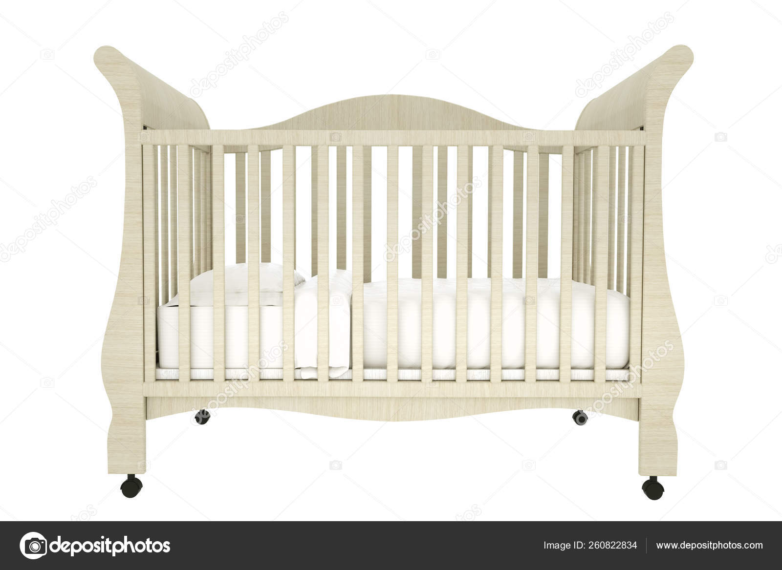 white cot bed