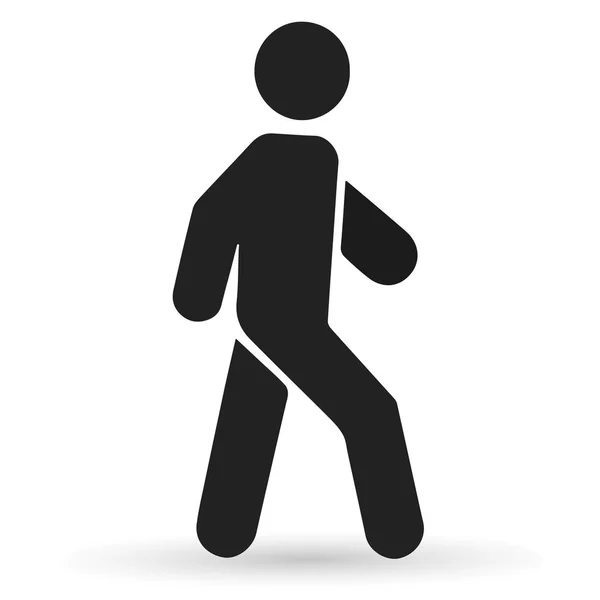 Chodící muž. Vektorové ikony — Stockový vektor