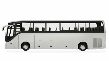 Koç Otobüs Mock-Up 3d illüstrasyon