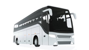 Koç Otobüs Mock-Up 3d illüstrasyon