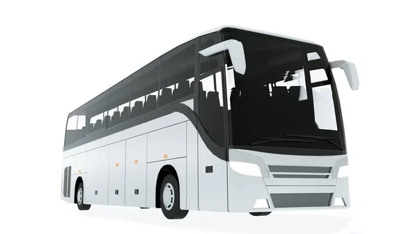 Coach bus mock-up 3D illustratie — Stockfoto