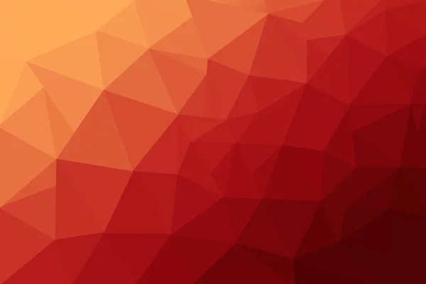 Fondo de mosaico poligonal abstracto. Multicolor bajo gradiente de poli fondo. Fondo polígono de cristal. Fondo polígono rojo y naranja — Foto de Stock
