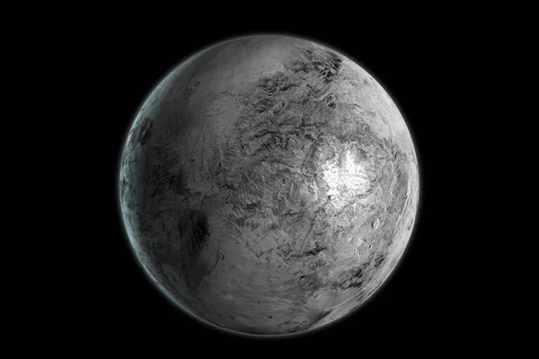 우주에서 하우메아 난쟁이 행성. 3D 렌더링 — 스톡 사진