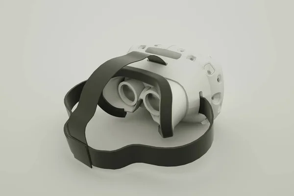Auriculares VR aislados sobre fondo blanco. ilustración 3d — Foto de Stock