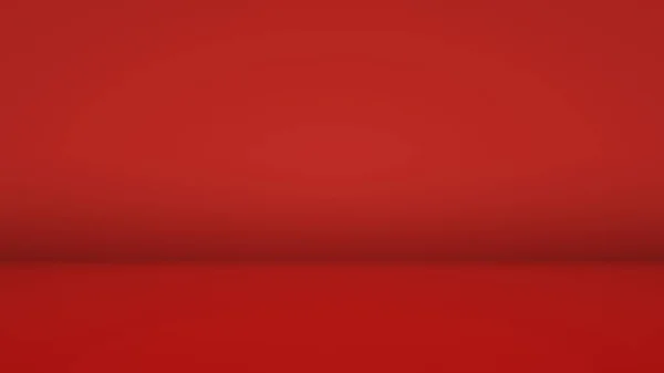 Abstraktní červená barva prázdný pokoj studio pozadí široká obrazovka pro prezentaci — Stock fotografie