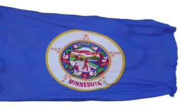 Minnesota Bayrağı Gerçekçi Animasyon 'u izole etti. Kusursuz Döngü, 4K