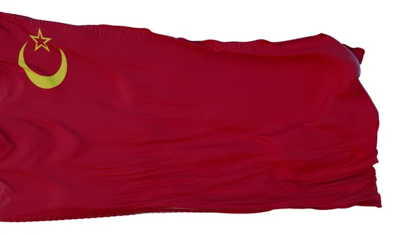 Union Of Islamic Soviet Republics Flag izolowane na białym tle. Ilustracja 3D — Zdjęcie stockowe