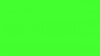 Animasyon grunge - yeşil ekranda mavi fırça darbesi