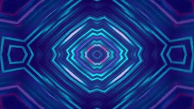 Soyut Kaleydoskop Geçmişi. Hareket Grafikleri Deseni. Hipnotik kaleydoskop sahne görsel döngü