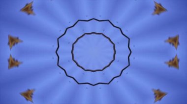 Kaleydoskop döngü animasyonu ve çok renkli hareket grafikleri arka planı. Güzel kaleydoskop dokusu