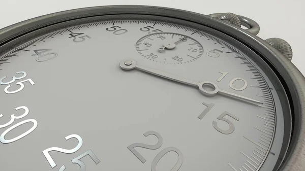 El cronómetro vintage cuenta el tiempo. renderizado 3d — Foto de Stock