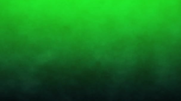Ciemny dym na zielonym tle ekranu, klawisz chroma — Wideo stockowe