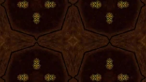 Аннотация Kaleidoscope Background. Новогодний узор. 4K — стоковое видео