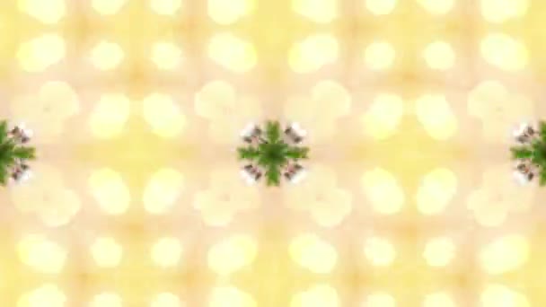 Weihnachtsmuster. Schöner Kaleidoskop-Hintergrund, 4K — Stockvideo