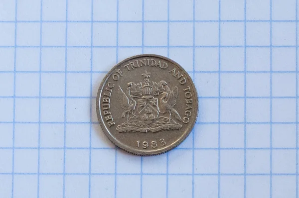 Trinidad Tobago Cent Vit Bakgrund 1983 — Stockfoto