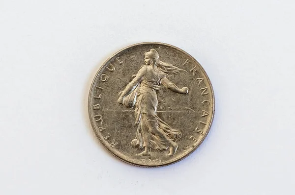 フランス のフランスのコイン つフラン 1978 — ストック写真