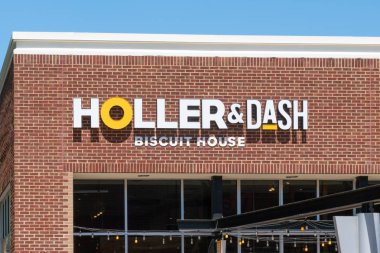 Tuscaloosa, Al/ABD - 6 Haziran 2018: Haber ve Dash bisküvi evi dış ve logosu. Haber ve Dash Amerika Birleşik Devletleri'nde zinciri ve Cracker Namlu tarafından.