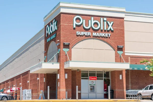 Tuscaloosa Usa Juni 2018 Publix Supermarkt Buitenkant Logo Publix Super — Stockfoto