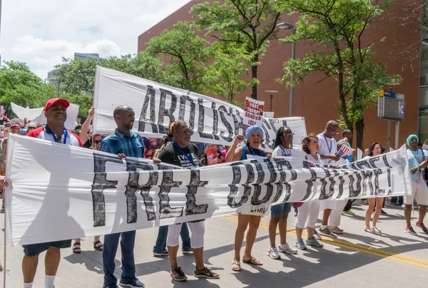 Minneapolis Usa Juni 2018 Unbekannte Die Den Familien Teilnehmen Marschieren — Stockfoto