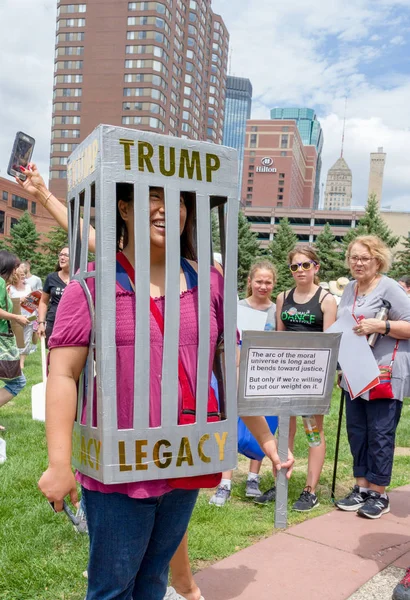 Minneapolis Usa June 2018 Unidentified Individual Carrying Sign Saying Abolish — Stock Photo, Image