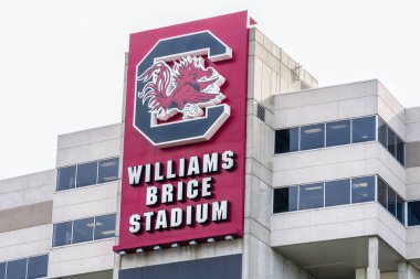 Columbia, Sc/ABD 5 Haziran 2018: Williams Brice Stadyumu University of South Carolina kampüsünde.