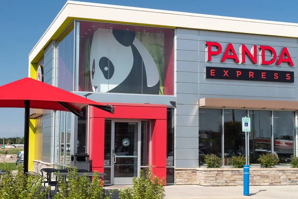 Хадсон Сша Вересня 2018 Panda Express Ресторан Екстер Логотип — стокове фото