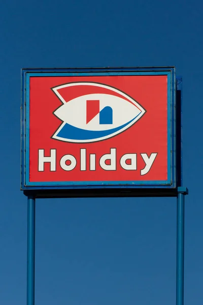 Meriden Září 2018 Dovolená Stanice Obchod Znak Logo Holiday Stationstores — Stock fotografie