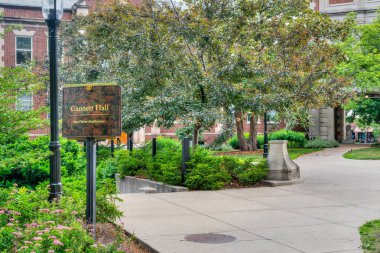 Columbia, Mo/ABD - 8 Haziran 2018: Gannet Hall ve Roy Fisher Auditorium, Missouri Üniversitesi kampüsünde.