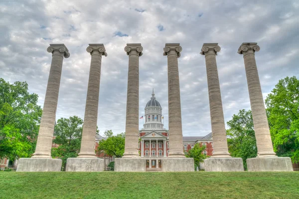 Columbia Usa Juni 2018 Lonic Columns Und Jess Hall Der — Stockfoto