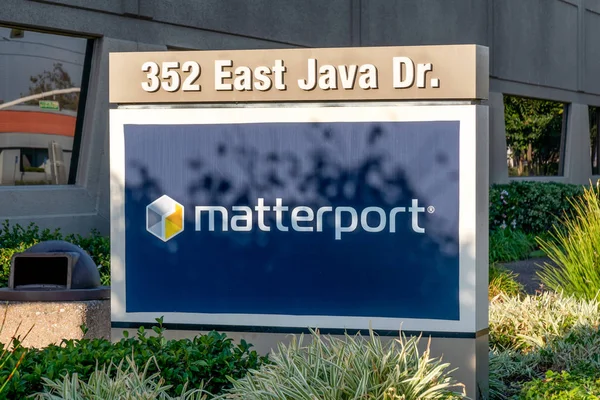 Sunnyvale Usa October 2018 Matterport Silicon Valley Exterior Sign Trademark — Stock Photo, Image