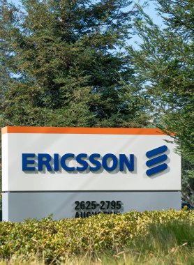 Santa Clara, Ca/Amerika Birleşik Devletleri - 20 Ekim 2018: Ericsson Corporation Silikon Vadisi karargahı. Ericsson bir ağ ve telekomünikasyon şirketidir.