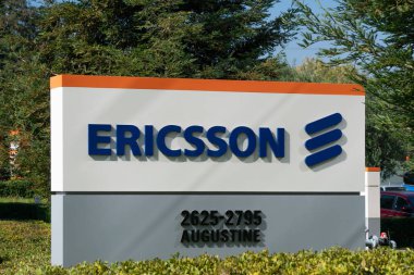 Santa Clara, Ca/Amerika Birleşik Devletleri - 20 Ekim 2018: Ericsson Corporation Silikon Vadisi karargahı. Ericsson bir ağ ve telekomünikasyon şirketidir.