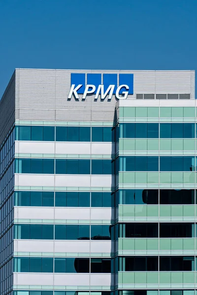 Santa Clara Usa Oktober 2018 Kpmg Firmensitz Und Markenlogo Kpmg — Stockfoto
