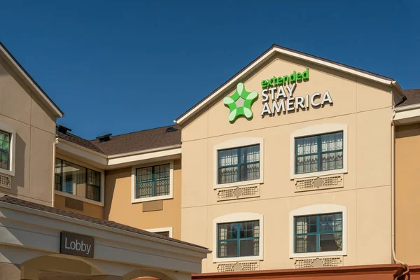 Morgan Hill Usa Octubre 2018 Motel Extended Stay America Extended — Foto de Stock