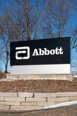 Minneapolis, Mn/ABD - Janueary 19, 2019: Abbott Laboratories dış signand logosunu görmeniz gerekir. Abbott Laboratuvarları bir Amerikan Dünya çapında sağlık kuruluşudur.