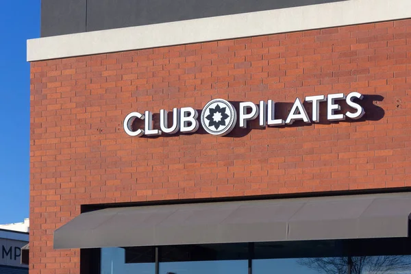 Woodbury Usa Januari 2019 Club Pilates Exteriör Och Varumärke Logotyp — Stockfoto