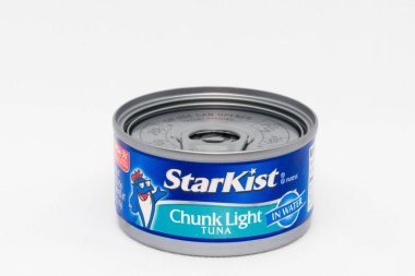 St. Paul, Mn/Amerika Birleşik Devletleri - 29 Ocak 2019: Starkist yığın ışık orkinos. Starkist Tuna Starkist Co tarafından üretilen ton balığı bir marka ismi.