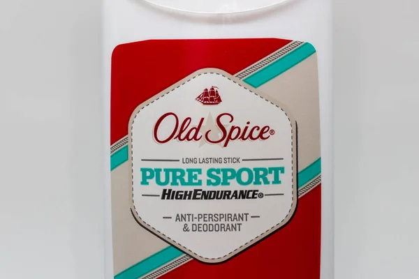 Paul Usa Febrero 2019 Desodorante Old Spice Logotipo Marca Registrada — Foto de Stock