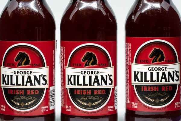 Paul Usa Února 2019 Seskupení Tří George Killian Irish Red — Stock fotografie