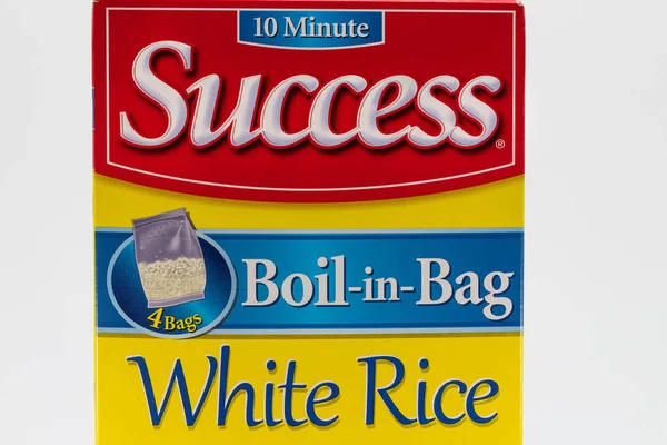 Paul Usa February 2019 Success Rice Boil Bag White Rice — Stock Photo, Image