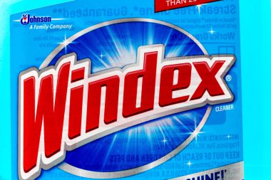 Windex cam temizleyici ve ticari marka logosu