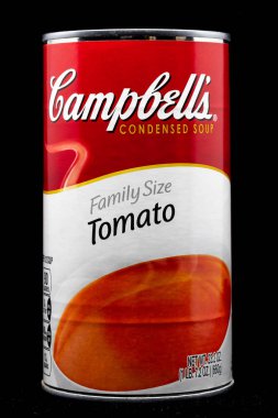 Campbell'ın domates çorbası ve ticari marka logosu