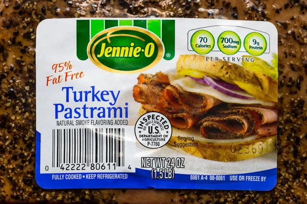Jennie-O Turquía Pastrami y logotipo de la marca — Foto de Stock