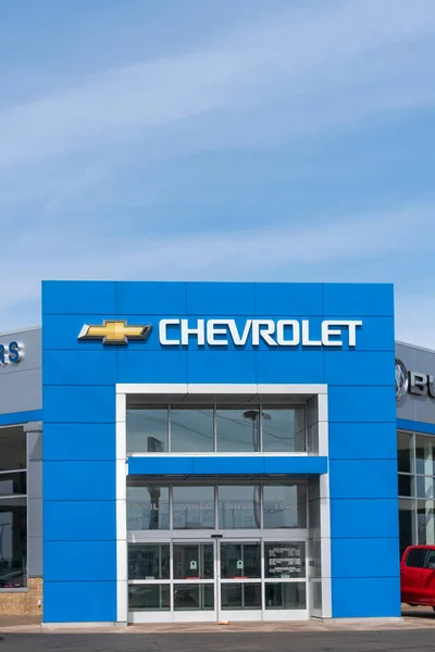 Chevrolet concesionario de automóviles y logotipo de marca — Foto de Stock