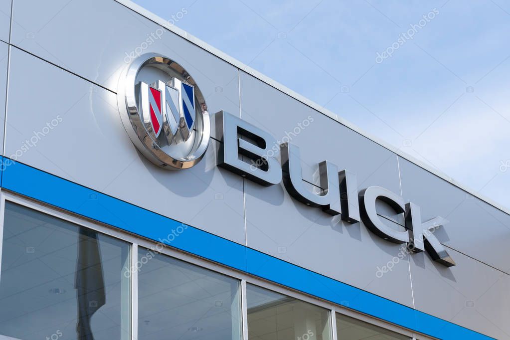 STILLWATER, MN/USA - MARCH 24, 2019: Buick automobile dealership and trademark logo.
