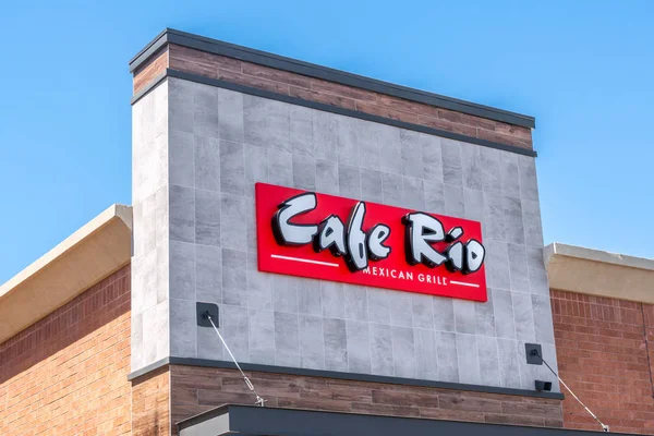Café Rio Mexican Grill Restaurante e logotipo da marca — Fotografia de Stock