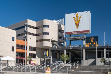 Frank Kush Sun Devil Stadium on the campus of Arizona State Univ clipart