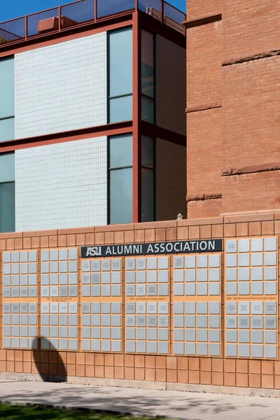 ASU Alumni Association Wall w: Arizona State University — Zdjęcie stockowe