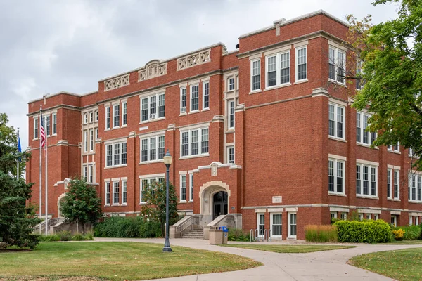 North Hall aan de Universiteit van Wisconsin-River Falls — Stockfoto