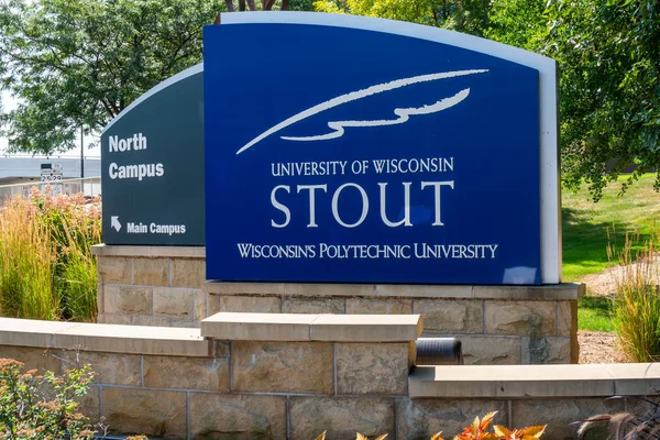 Signe d'entrée à l'Université du Wisconsin Stout — Photo